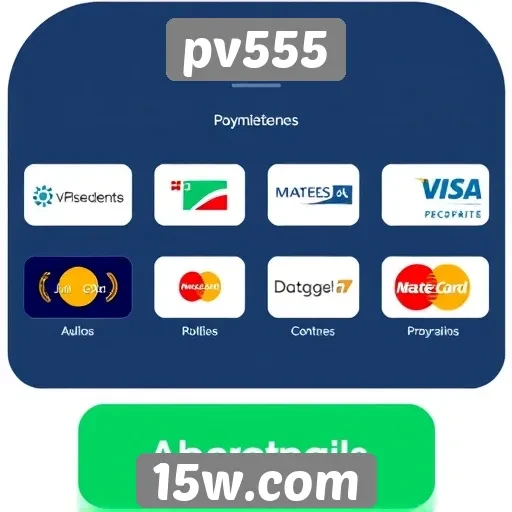 A variedade de métodos de pagamento no pv555